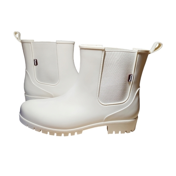 Planone Short White Chelsea Anit-Slipping Rain Boots EU Size 40 Size 9 US - Picture 5 of 11